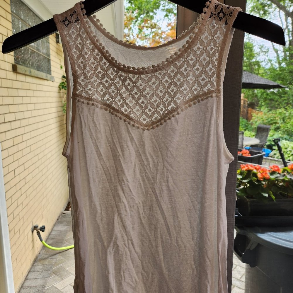 White Lace Tank Top